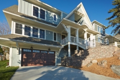 Exterior shot of the front of a home with many Vector windows installed