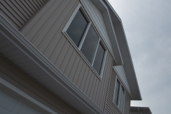 Close up of second story windows