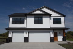 Front of home featuring vector windows